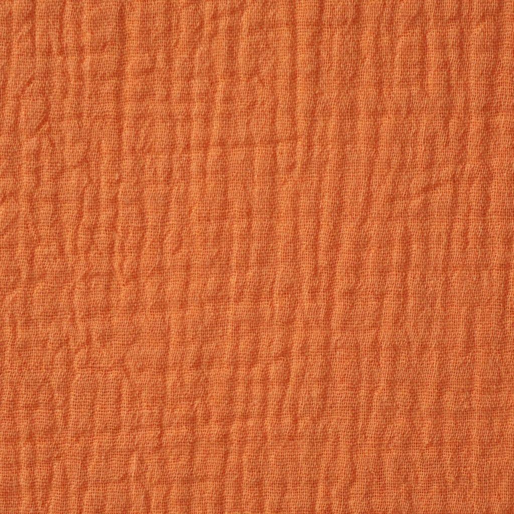 Musselin Double Gauze uni orange